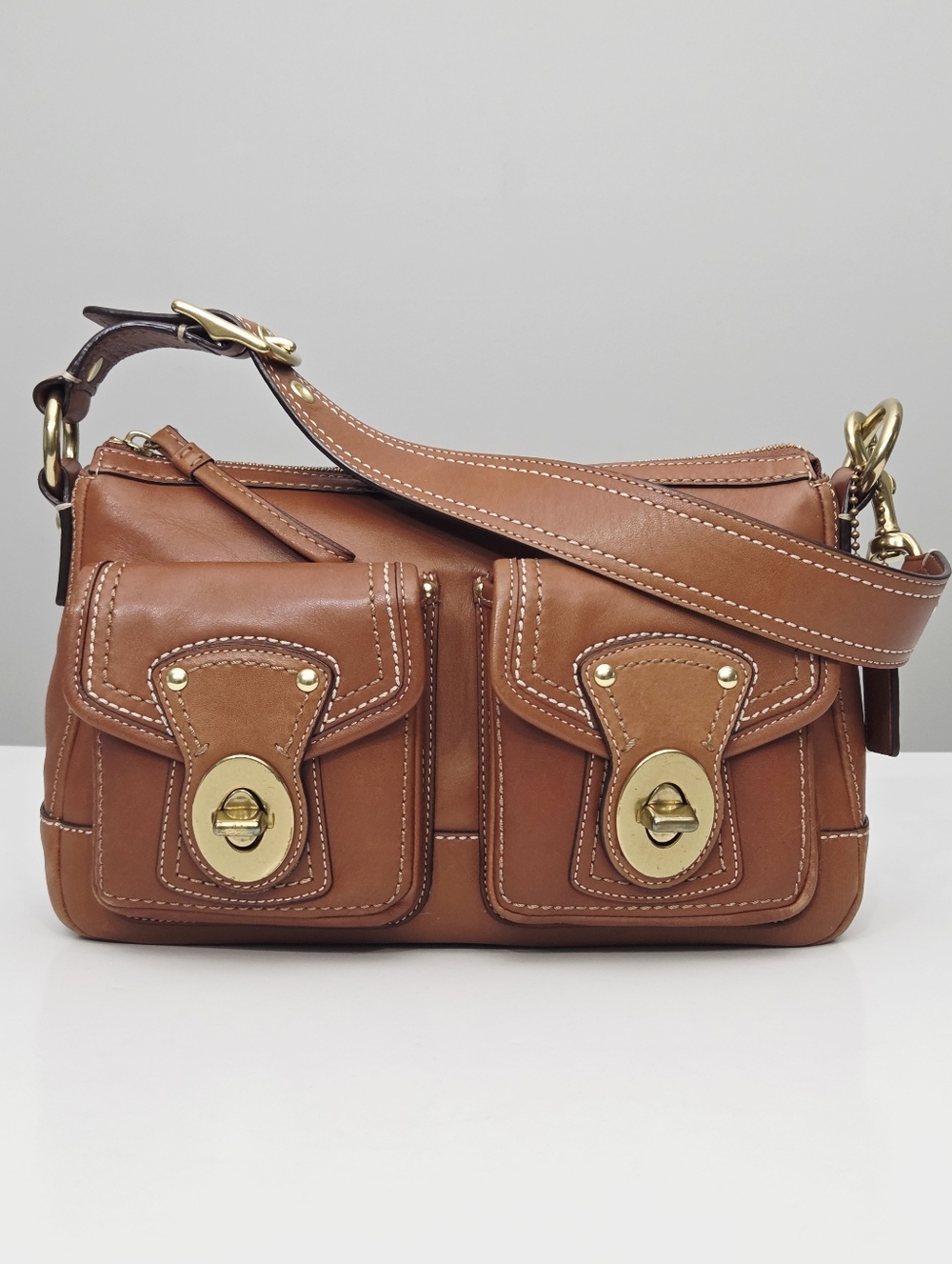 EXCELLENT COACH 65TH ANNIVERSARY LEGACY DOUBLE TURNLOCK BAG
